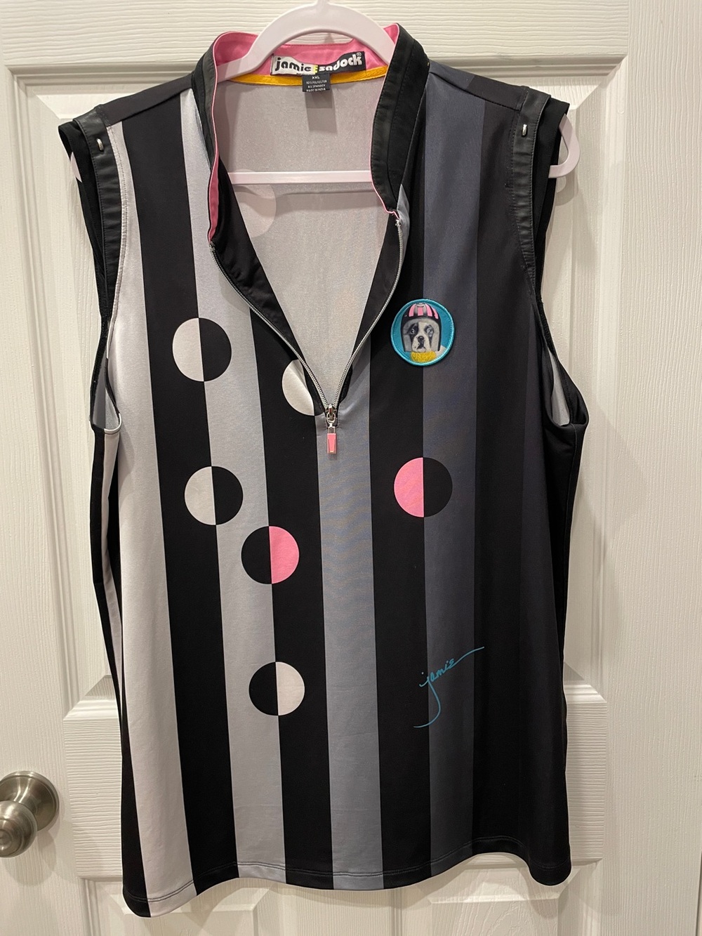 Jamie Sadock Sleeveless Top for Dog Lovers/pickleball/golf